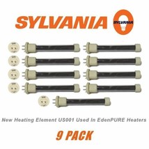 58911 US001 Sylvania 500W/T6/115V EdenPURE 9 Pack Infrared Heater ElementNEW ... - $162.99