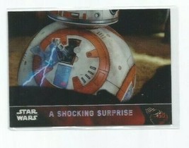 A SHOCKING SURPRISE 2016 TOPPS CHROME STAR WARS TFA REFRACTOR CARD #30 - $2.99