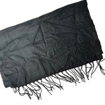 Steve Madden Black Solid Wrap Scarf New - £14.30 GBP