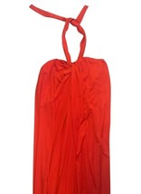 Victor Costa LTD Red Halter Gown Formal Dress – 51" Long – Size XS (12.5" Bust) image 2