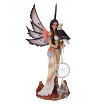 Eagle Fairy Figurine with Dreamcatcher - £130.88 GBP
