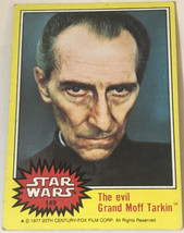 Vintage Star Wars Trading Card Yellow 1977 #149 Evil Grand Moff Tarkin - £2.36 GBP