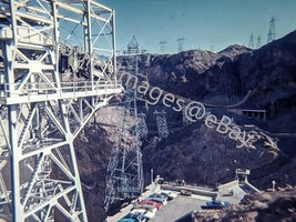 1970 Lake Mead Hoover Dam Power Lines Parking Las Vegas Ektachrome 35mm Slide - £4.35 GBP