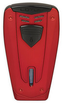 Lotus Lighter - Fusion L67 Triple Jet w/ Cigar Punch Red &amp; Black - L6730 - $58.50