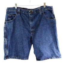 Wrangler Carpenter Mens Shorts Size 42 Regular Inseam 10 Blue Denim 100% Cotton - £14.32 GBP