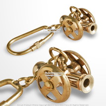 Handmade Brass Miniature Ship Cannon Keychain Keyring Nautical Gift Souvenir - $9.88