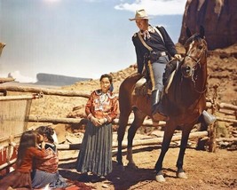 John Wayne on horseback Fort Apache scene in Monument Valley 8x10 inch photo - £7.66 GBP