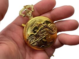 Motorcycle Enthusiast&#39;s Fantasy Medal Pocket Watch - $32.51 CAD