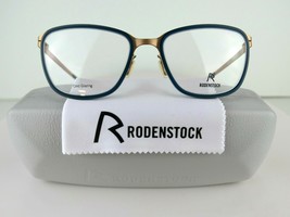 Rodenstock R 2566 B (Dark Blue/Rose Gold) 52-18-145 Eyeglass Frames - £30.02 GBP