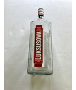 Luksusowa potato vodka large empty glass embossed bottle - $19.75
