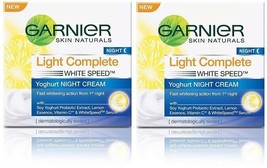 Garnier Skin Naturals, Light Complete Night Cream, 40 gm x 2 pack  Free shipping - $28.72