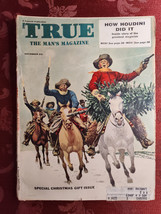 TRUE December 1954 Harry Houdini Aristotle Onassis Hugh Mcelhenny Jimmy Wilde - £17.26 GBP