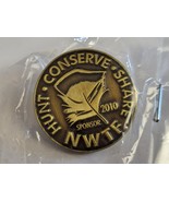 NATIONAL WILD TURKEY FEDERATION NWTF HUNT CONSERVE SHARE METAL LAPEL PIN... - £19.65 GBP