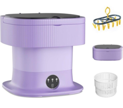 Mini Portable Washing Machine, 11L Upgraded Foldable Portable Washer wit... - $34.53