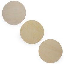 3 Unfinished Wooden Circle Disks Shapes Cutouts DIY Crafts 6 Inches - £22.49 GBP