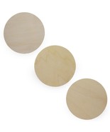 3 Unfinished Wooden Circle Disks Shapes Cutouts DIY Crafts 6 Inches - £22.30 GBP