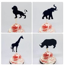 Safari cupcake toppers, safari cupcake topper, safari decor, safari party - $7.43