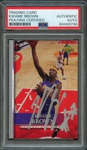 2007-08 Upper Deck First Edition #41 Kwame Brown Signed Card AUTO PSA Slabbed La - £39.37 GBP