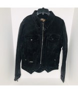 Vintage Harley Davidson Woman&#39;s Size Medium Black Denim Jeans Motorcycle... - $69.25