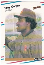 G) 1988 Fleer - Baseball Trading Card - Tony Gwynn #585 - $26.98 MXN