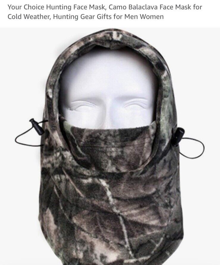 Winter Thermal Balaclava Windproof Ski Camo Full Face Mask Hood Warm Fac... - $5.82