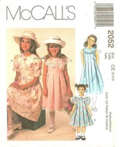 McCall&#39;s 2052 Children&#39;s and Girls&#39; Dresses Size 3,4,5 UNCUT FF - £7.56 GBP