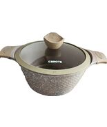 CAROTE ~ 4.3 Qt Casserole Pan w/Lid ~ BROWN Granite ~ Induction Stone - $60.00