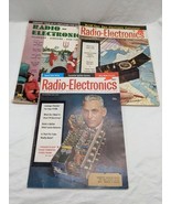 Lot Of (3) 1956 Radio Electronics Magazines Dec 1955 June 1958 July 1963 - $436.50 MXN