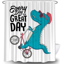 Funny Dinosaur Shower Curtain Set. Stylish Waterproof Polyester Shower Curtain B - £28.98 GBP