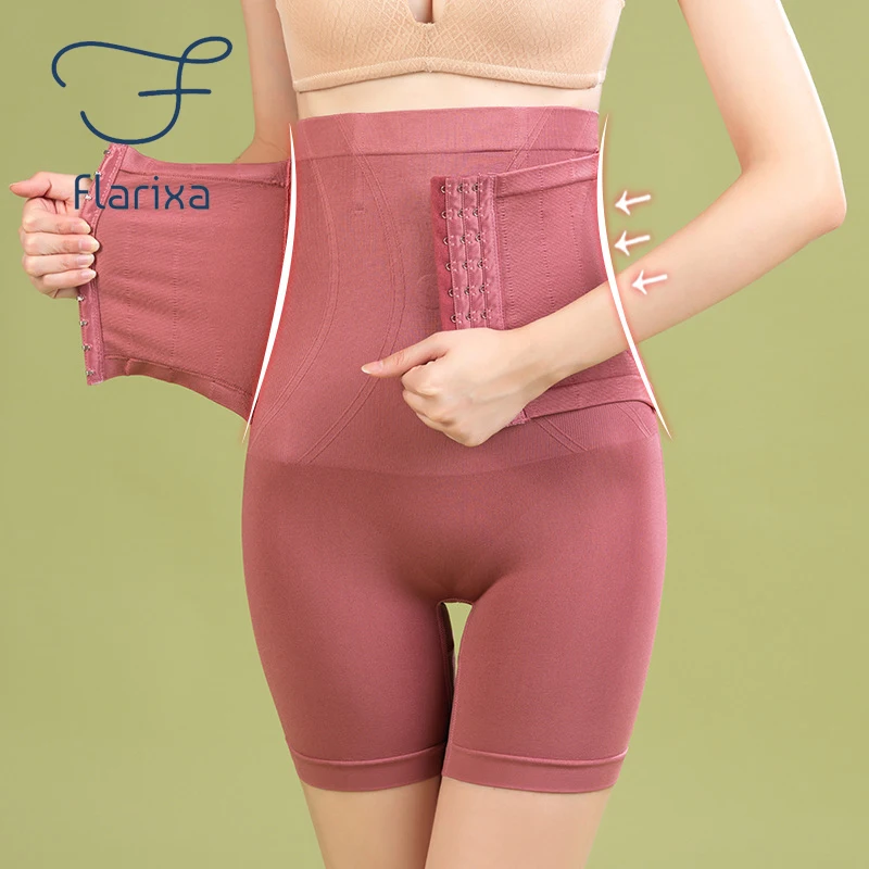 House Home Flarixa Seamless Shapewear High Waist Boxer Waist Trainer Women&#39;s Cor - £19.30 GBP