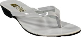 Bejoy Women&#39;s White Thong Sandals SZ 8 - £15.97 GBP