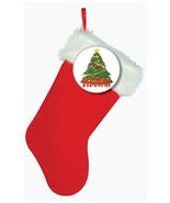 PLUSH 18&quot; STOCKING &amp; CHRISTMAS TREE PERSONALIZED PINBACK BUTTON 3&quot; - $439.27 MXN