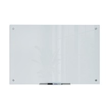 U Brands Glass Dry Erase Board, 35 x 23 Inches, White Frosted Non-Magnet... - £64.49 GBP