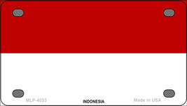 Indonesia Country Flag Novelty Mini Metal License Plate Tag - £11.98 GBP
