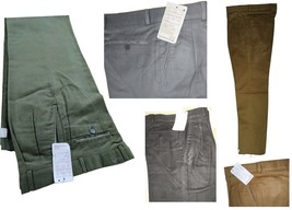 Men&#39;s Trousers Sports Winter Moleskin Soft Hot Velour Pinces Cotton - £44.73 GBP