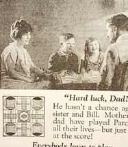 1923 Parcheesi Selchow and Righter Advertisement Games Ephemera 5.5 x 4.75&quot; - $19.99