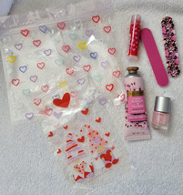 Pink Beloved Hand &amp; Lip Set - Hearts ziplock bag - £3.99 GBP