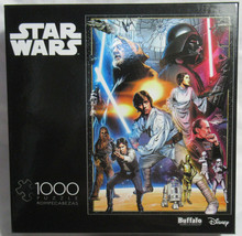 Buffalo 1000 Piece Puzzle STAR WARS Episode IV A New Hope Luke Han Leia Chewy - $34.56