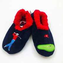 Snoozies Men&#39;s Slippers Golf the 18th Hole Small 7/8 Dark Navy Blue - $12.86