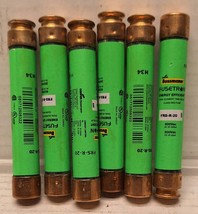 LOT OF 6 BUSSMANN FRS-R-30 FUSETRON TIME-DELAY CURRENT LIMITING RK5 FUSES - $59.00