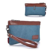 Stone Washed This &amp; That Canvas Clutch and Wrist let 2 in 1 Purse - £26.11 GBP