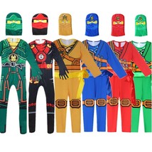 LEGOO Ninjago Cosplay Lloyd Kai Deluxe Costume Kids Ninja Fancy Dress Boys - £16.02 GBP
