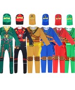 LEGOO Ninjago Cosplay Lloyd Kai Deluxe Costume Kids Ninja Fancy Dress Boys - £15.63 GBP