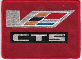 Cadillac Performance CTS-V Red SEW/IRON On Patch Embroidered Emblem Badge - £9.43 GBP