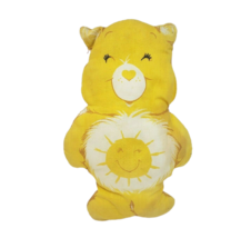 12" Vintage Funshine Yellow Care Bear Stuffed Animal Plush Fabric Sew Toy Pillow - £21.95 GBP