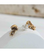 Bronze Jellyfish Post Earrings 11x6mm - €13,77 EUR