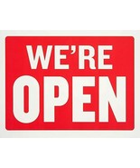 Double Sided Open and Closed Sign 8 x 12 Inch - 2 Count, White and Red - $110.42 MXN