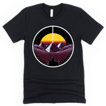 Synthwave Pyramids Psychedelic EDM Vaporwave Retrowave Festival T-Shirt - £22.38 GBP