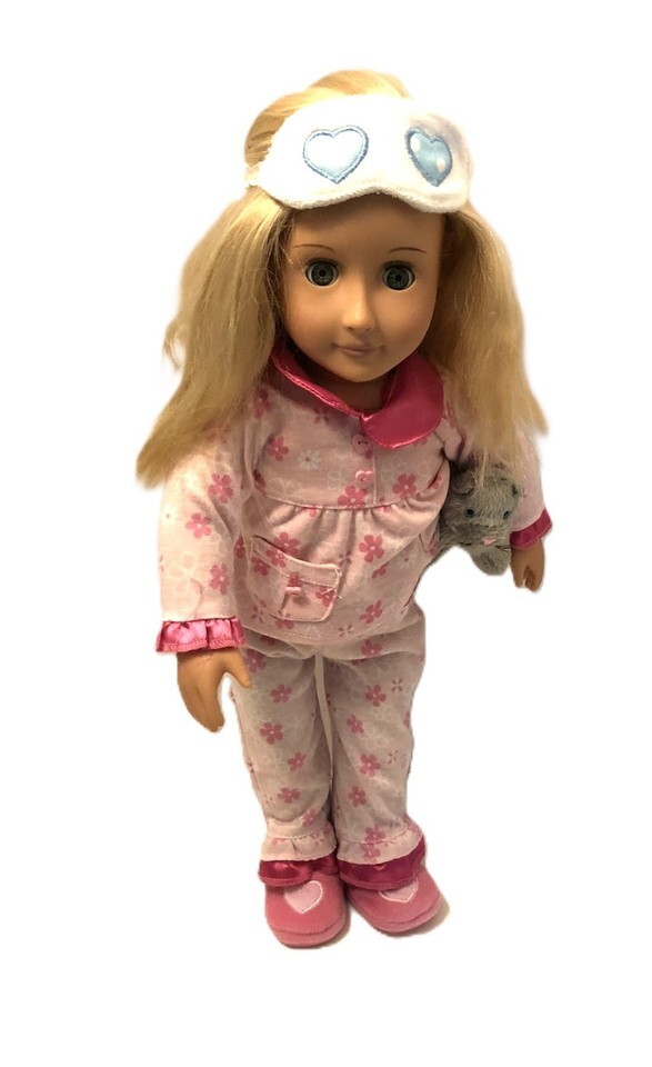 Our Generation Doll Battat 18 Regular Non-Posable Blonde Hair Doll Pink ... - $12.95