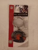 Siskiyou Buckle 2003 NFL Pewter Keychain Oval With Split Ring Cincinnati Bengals - $9.99